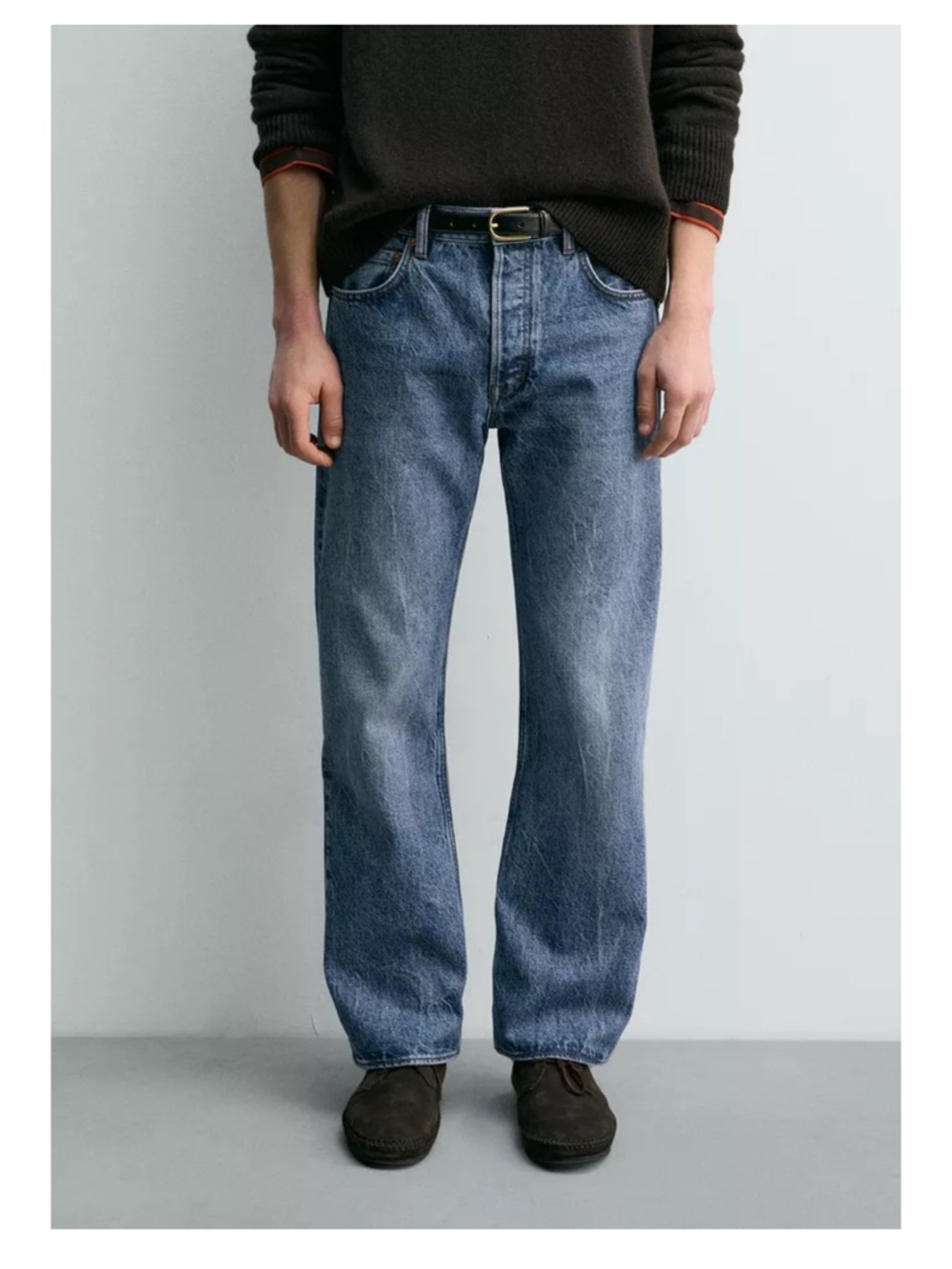AARON LEVINE X ZARA STRAIGHT FIT BOOTCUT JEANS